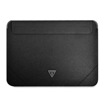 Guess Θήκη GUCS14PSATLK 14" μαύρο /black Saffiano Triangle Logo