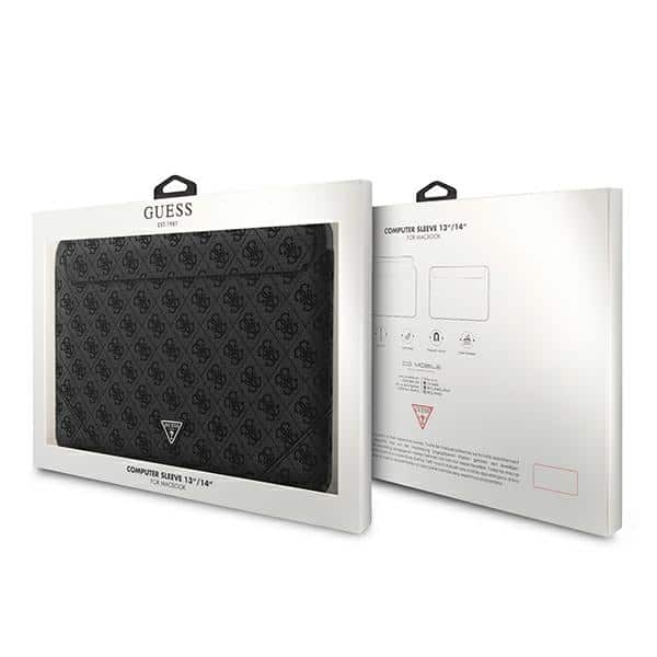 Guess Θήκη GUCS14P4TK 14" μαύρο/black 4G Uptown Triangle logo - Image 4