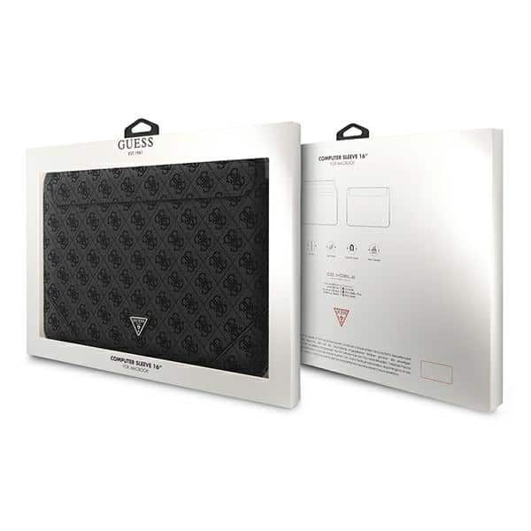 Guess Θήκη GUCS16P4TK 16" μαύρο/black 4G Uptown Triangle logo - Image 4
