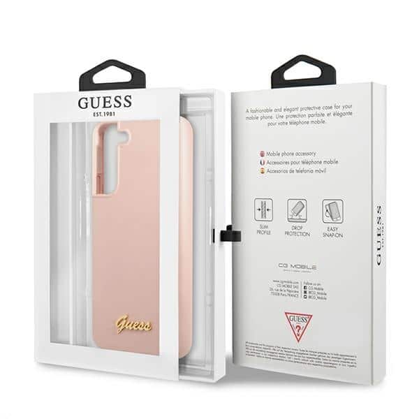 Guess Metal Logo - θήκη για Samsung S22+ / S906 - Ροζ - Image 8