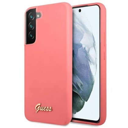 Guess Metal Logo - θήκη για Samsung S22+ S906 - Ροζ