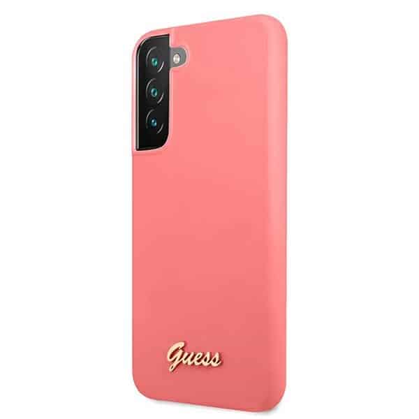 Guess Metal Logo - θήκη για Samsung S22+ S906 - Ροζ - Image 2