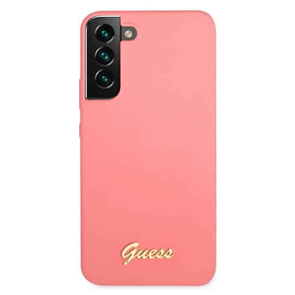Guess Metal Logo - θήκη για Samsung S22+ S906 - Ροζ - Image 3
