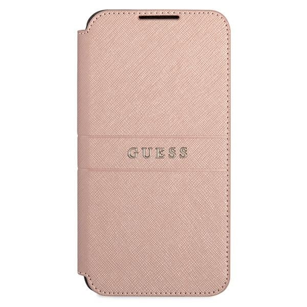 Guess Saffiano Stripe - θήκη για Samsung Galaxy S22 + S906 - Ροζ - Image 2
