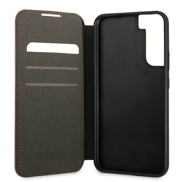 Guess Saffiano Stripe - θήκη για Samsung Galaxy S22 + S906 - Ροζ - Image 6