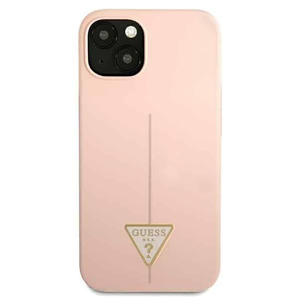 Guess Silicone Triangle - θήκη για Apple iPhone 13 mini - Ροζ - Image 3