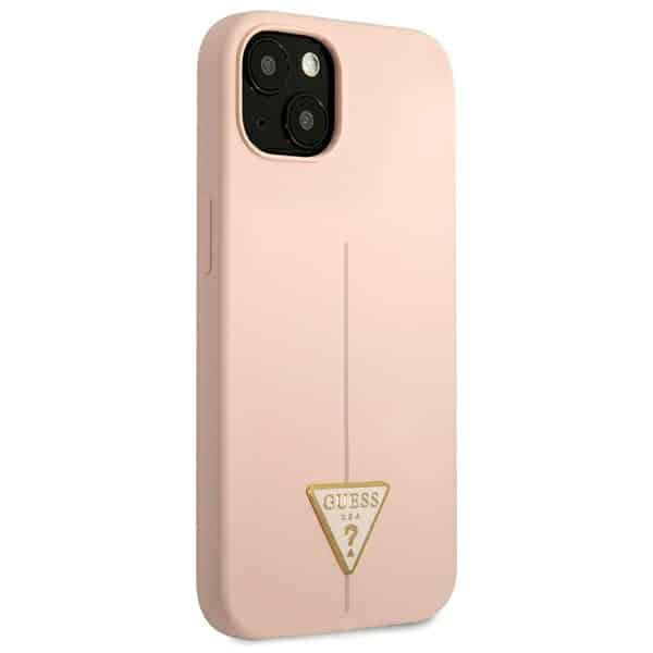 Guess Silicone Triangle - θήκη για Apple iPhone 13 mini - Ροζ - Image 4