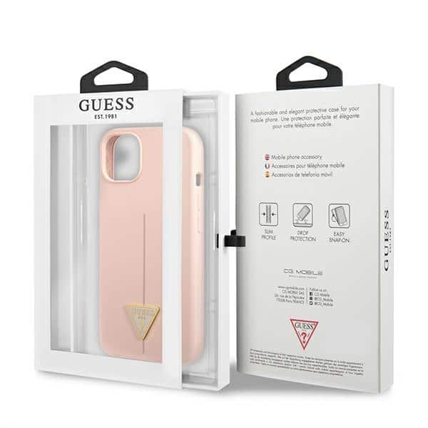 Guess Silicone Triangle - θήκη για Apple iPhone 13 - Ροζ - Image 8