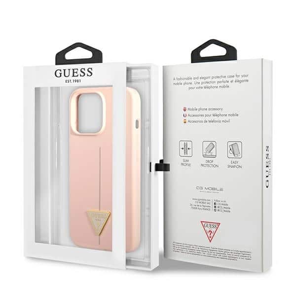 Guess Silicone Triangle - θήκη για Apple iPhone 13 Pro / - Ροζ - Image 8