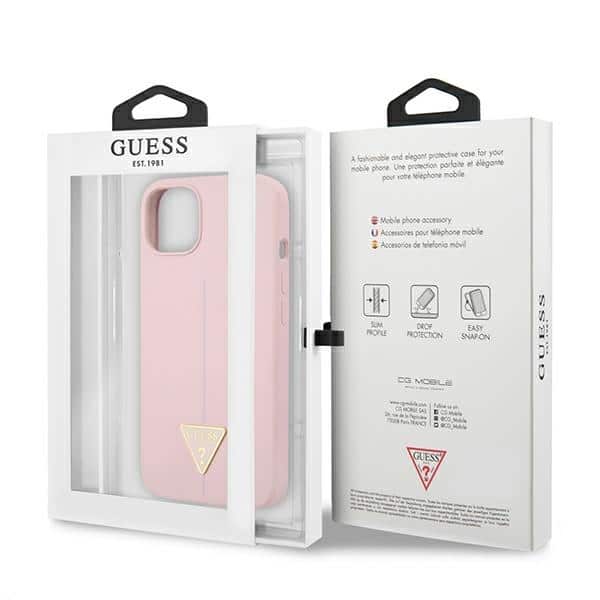 Guess Silicone Triangle - θήκη για Apple iPhone 13 mini - Μωβ - Image 8