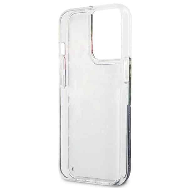 Guess Flower Liquid Glitter - θήκη για Apple iPhone 13 Pro / - Μπλε - Image 7