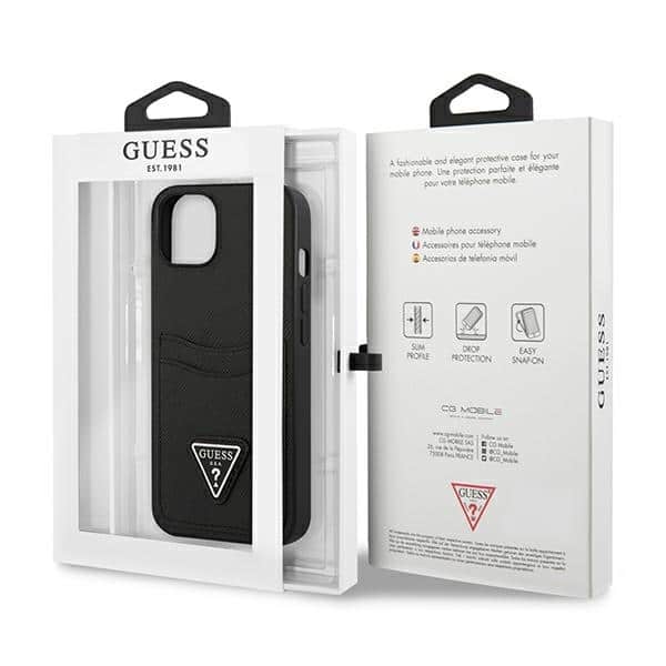 Guess Triangle Logo Cardslot - Apple iPhone 13 mini - Μαύρο - Image 8