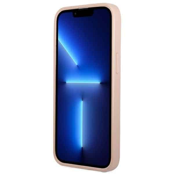 Guess Triangle Logo Cardslot - θήκη για Apple iPhone 13 mini - Ροζ - Image 5