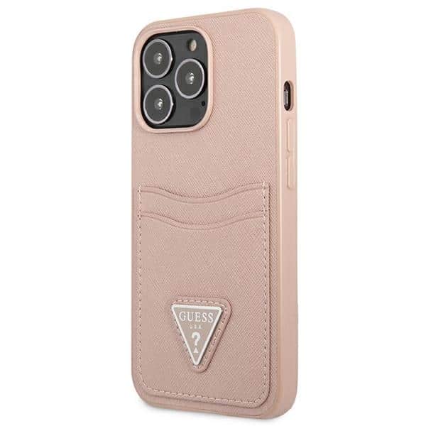 Guess Triangle Logo Cardslot - θήκη για Apple iPhone 13 Pro / - Ροζ - Image 2