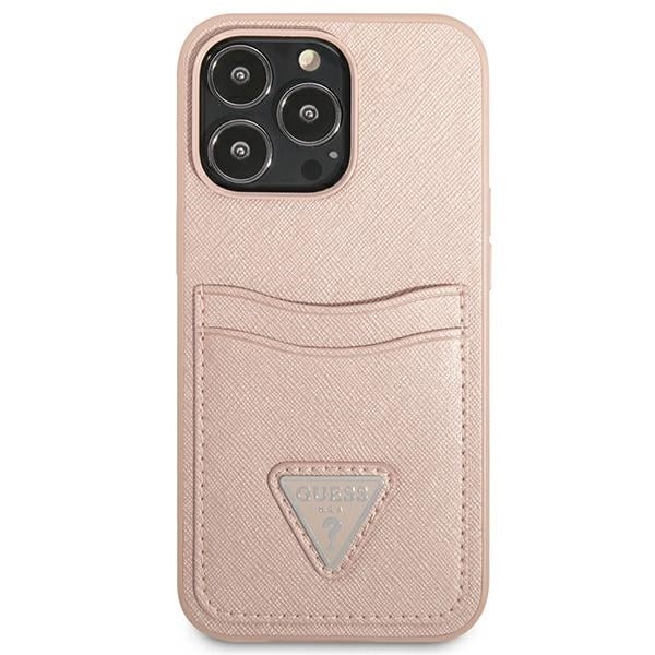 Guess Triangle Logo Cardslot - θήκη για Apple iPhone 13 Pro / - Ροζ - Image 3