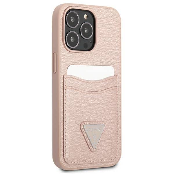 Guess Triangle Logo Cardslot - θήκη για Apple iPhone 13 Pro / - Ροζ - Image 4