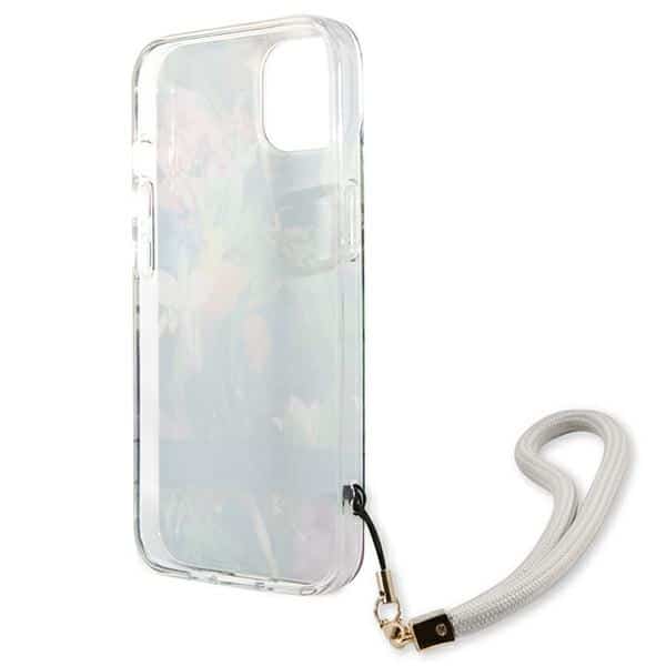 Guess Flower Strap - θήκη για Apple iPhone 13 mini - Μπλε - Image 6