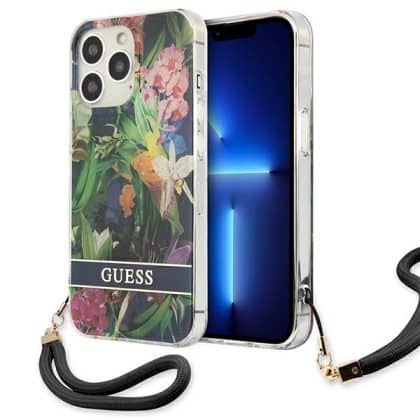 Guess Flower Strap - θήκη για Apple iPhone 13 Pro / - Μπλε