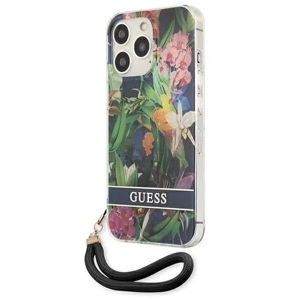 Guess Flower Strap - θήκη για Apple iPhone 13 Pro Max - Μπλε - Image 2