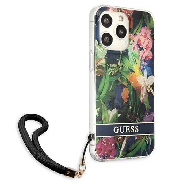 Guess Flower Strap - θήκη για Apple iPhone 13 Pro Max - Μπλε - Image 4