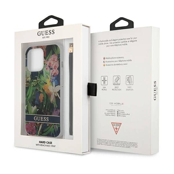 Guess Flower Strap - θήκη για Apple iPhone 13 Pro Max - Μπλε - Image 8
