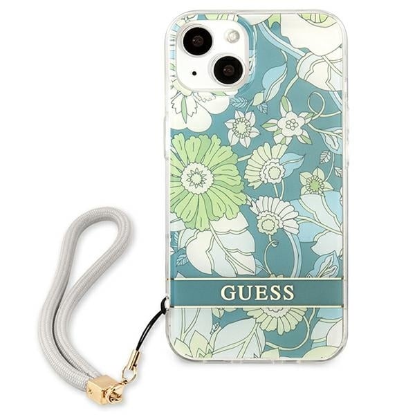 Guess Flower Strap - θήκη για Apple iPhone 13 mini - Πράσινο - Image 3