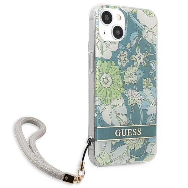 Guess Flower Strap - θήκη για Apple iPhone 13 mini - Πράσινο - Image 4