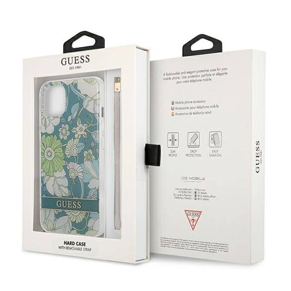 Guess Flower Strap - θήκη για Apple iPhone 13 mini - Πράσινο - Image 8