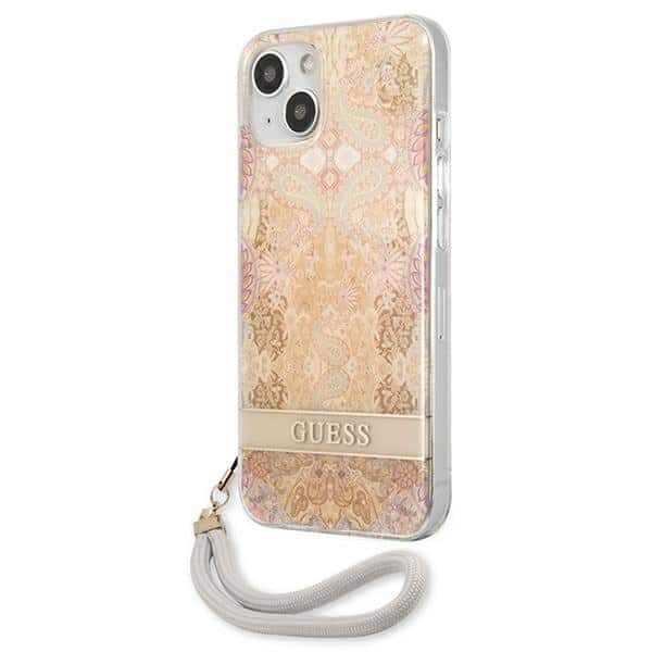 Guess Flower Collection - θήκη για Apple iPhone 13 mini - Χρυσό - Image 2