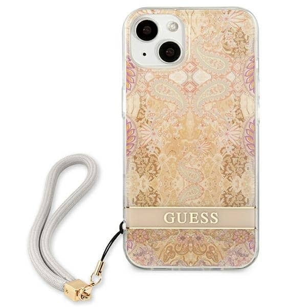 Guess Flower Collection - θήκη για Apple iPhone 13 mini - Χρυσό - Image 3