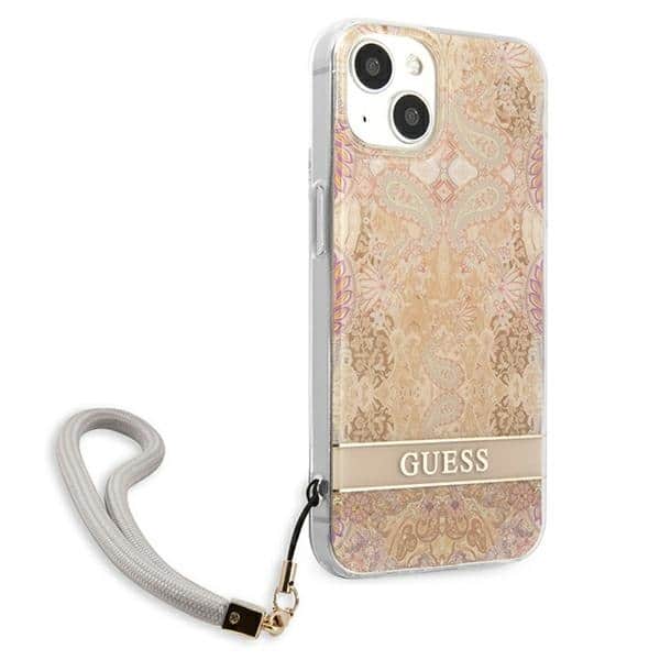 Guess Flower Collection - θήκη για Apple iPhone 13 mini - Χρυσό - Image 4