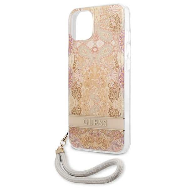 Guess Flower Collection - θήκη για Apple iPhone 13 mini - Χρυσό - Image 6