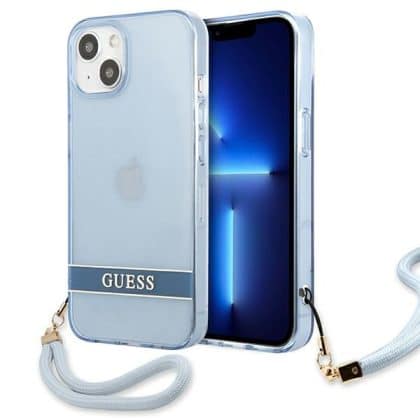 Guess Translucent Strap - θήκη για Apple iPhone 13 / 14 15 - Μπλε
