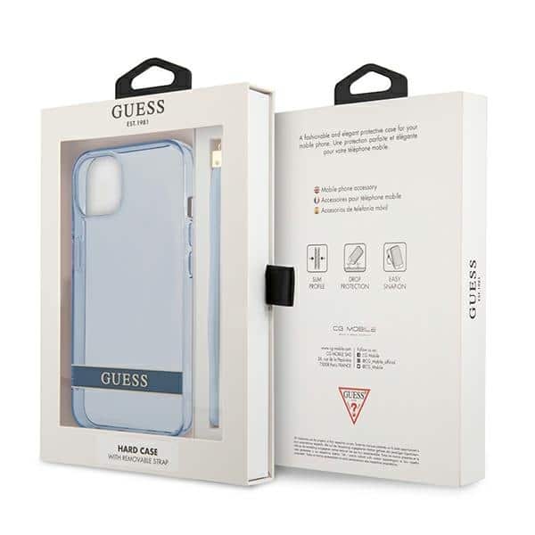 Guess Translucent Strap - θήκη για Apple iPhone 13 / 14 15 - Μπλε - Image 8