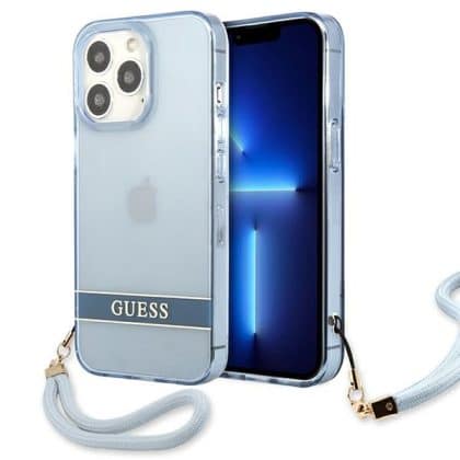 Guess Translucent Stap - θήκη για Apple iPhone 13 Pro / - Μπλε