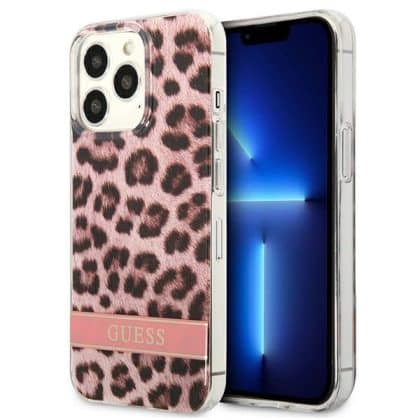 Guess Leopard - θήκη για Apple iPhone 13 Pro / - Ροζ