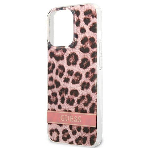 Guess Leopard - θήκη για Apple iPhone 13 Pro / - Ροζ - Image 6