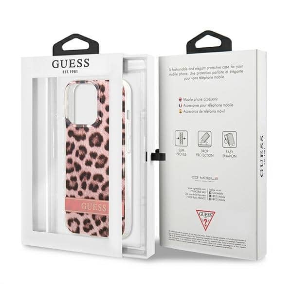 Guess Leopard - θήκη για Apple iPhone 13 Pro / - Ροζ - Image 8