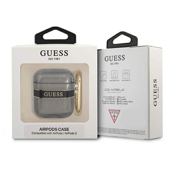 Guess GUA2HHTSK AirPods 1/2 cover μαύρο/black Strap Collection - Image 3