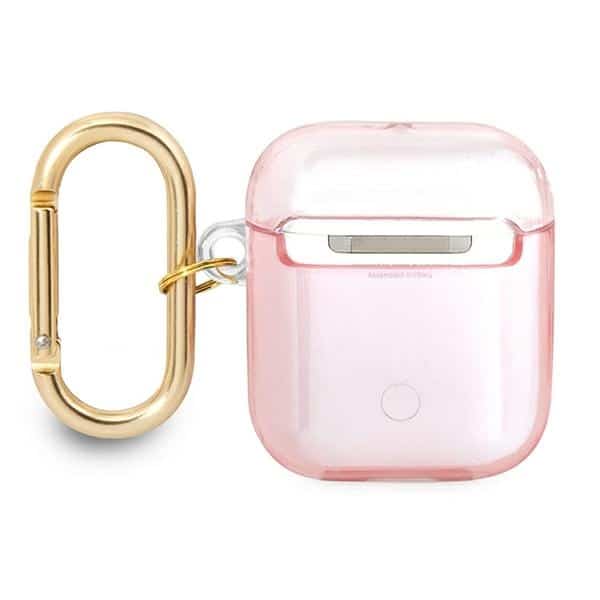 Guess GUA2HHTSP AirPods 1/2 cover ροζ/pink Strap Collection - Image 2