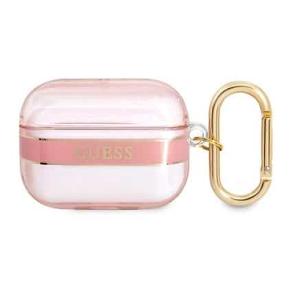 Guess  GUAPHHTSP AirPods Pro cover ροζ/pink Strap Collection