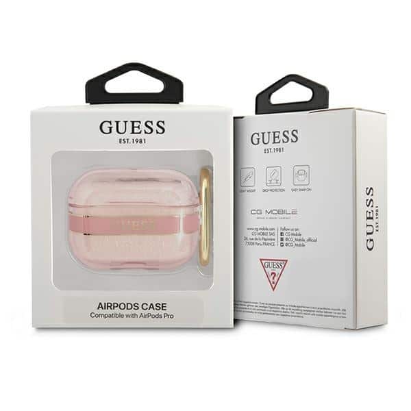 Guess GUAPHHTSP AirPods Pro cover ροζ/pink Strap Collection - Image 3