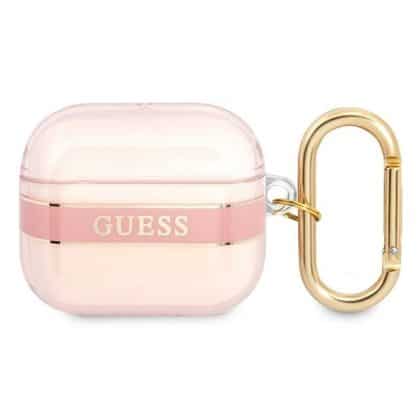 Guess  GUA3HHTSP AirPods 3 cover ροζ/pink Strap Collection