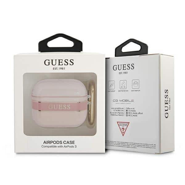 Guess GUA3HHTSP AirPods 3 cover ροζ/pink Strap Collection - Image 3