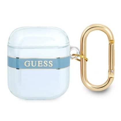 Guess  GUA2HHTSB AirPods 1/2 cover Μπλε/blue Strap Collection