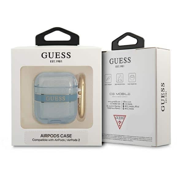 Guess GUA2HHTSB AirPods 1/2 cover Μπλε/blue Strap Collection - Image 3