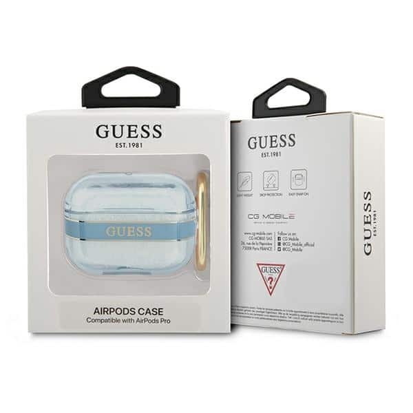 Guess GUAPHHTSB AirPods Pro cover Μπλε/blue Strap Collection - Image 3