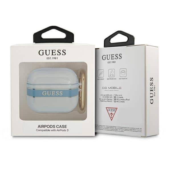 Guess GUA3HHTSB AirPods 3 cover Μπλε/blue Strap Collection - Image 3