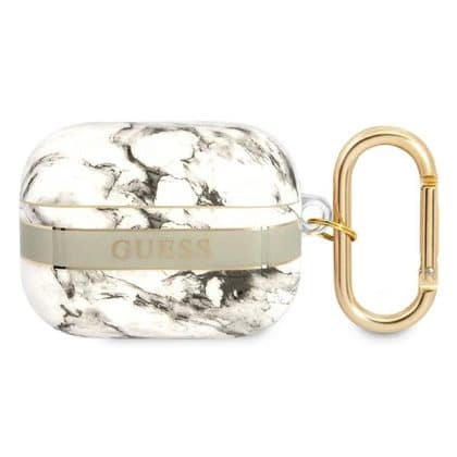 Guess GUAPHCHMAG AirPods Pro cover  szary/grey Marble Strap Collection
