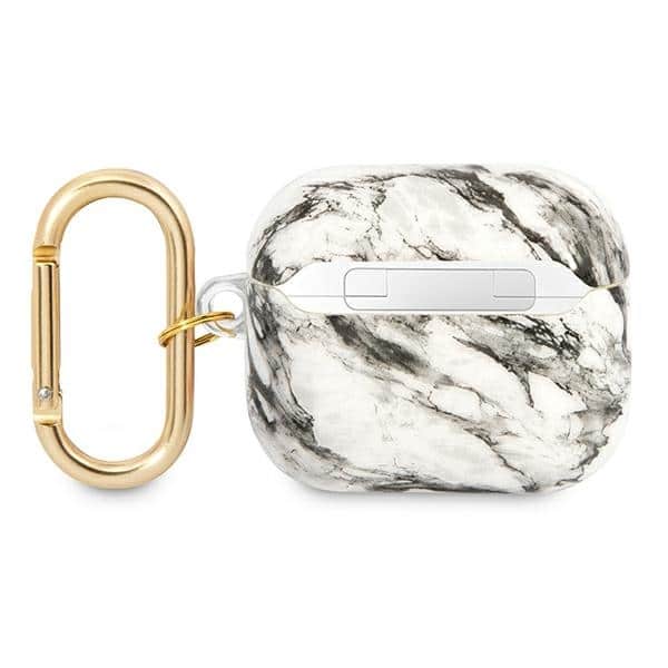 Guess GUA3HCHMAG AirPods 3 cover szary/grey Marble Strap Collection - Image 2